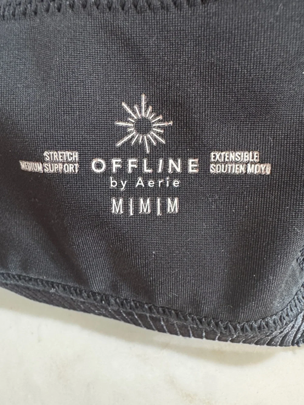 aerie Black Ribbed Halter Bralette - Picture 5 of 5